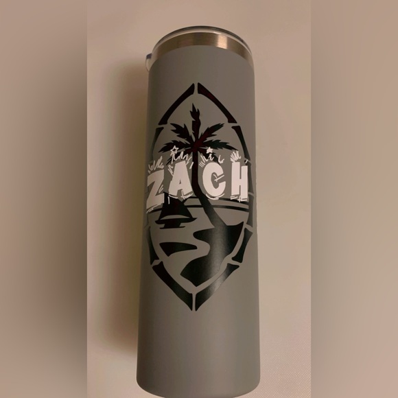 personalized custom 20 oz Triple Insulated Tumblers with aluminum straw - Picture 9 of 9